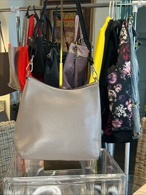 Furla Soft Leather Danae Hobo Bag with Black Guitar Strap 12”x 4.5”x 8.5” NWOT
